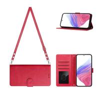 KAIDON PT08-3 Étui de protection en cuir PU pour smartphone OPPO A5x 5G/4G Rose