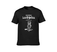 Kaif Vintage Looking Brasserie Les Halles Anthony Bourdain'S Old Restaurant Mens T-Shirt Casual Cotton Tees Tops Black XL