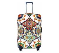 Kaifanee Housse de protection élastique pour valise, animal de l'océan, Kraken, pieuvre, monstre nautique, housse de bagage anti-rayures pour bagages de 45,7 à 55,9 cm, Mandala Bohème, L(27"-30"