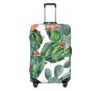 Kaifanee Housse de protection élastique pour valise, animal de l'océan, Kraken, pieuvre, monstre nautique, housse de bagage anti-rayures pour bagages de 45,7 à 55,9 cm, Plante de cactus tropical,