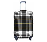 Kaifanee Housse de protection élastique pour valise, animal de l'océan, Kraken, pieuvre, monstre nautique, housse de bagage anti-rayures pour bagages de 45,7 à 55,9 cm, Plaid Buffalo Check, L(27"-30"