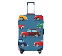 Kaifanee Housse de protection élastique pour valise de voyage, motif chats mignons, anti-rayures pour bagages de 78,7 à 81,3 cm, Cars de dessin animé., L(27"-30" Suitcase)