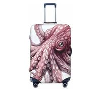Kaifanee Housse de protection élastique pour valise de voyage, motif pieuvre nautique Kraken Ocean - Anti-rayures - Convient aux bagages de 45,7 à 81,3 cm, Poulpe, XL(31"-32" Suitcase)