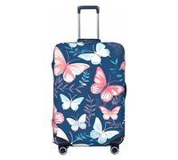 Kaifanee Housse de protection élastique pour valise de voyage, motif pieuvre nautique Kraken Ocean - Anti-rayures - Convient aux bagages de 45,7 à 81,3 cm, Papillon de rêve., L(27"-30" Suitcase)