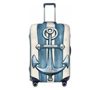 Kaifanee Housse de protection élastique pour valise, motif fleurs de pissenlit, aquarelle, illustrations, housse de valise, anti-rayures, convient aux bagages de 45,7 à 81,3 cm, Ancre nautique.,