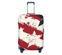 Kaifanee Housse de protection élastique pour valise, motif palmiers tropicaux sur île ensoleillée sur une île ensoleillée, protection anti-rayures, convient aux bagages de 45,7 à 81,3 cm, Étoile