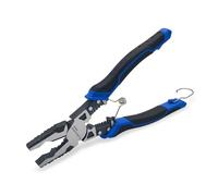 KAIHAOWIN Pince universelle 4 en 1 avec pince à dénuder et sertissage de fil Linesman Pince avec ressort et verrou de sécurité Pince universelle pour desserrer les vis pour électriciens et ingénieurs
