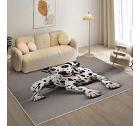 KaiHeBeding Tapis Salon Lavable 120x160cm, Dalmatien Tapi AntidéRapant, pour Salon, Salle à Manger, Cuisine, Bureau, Tapis de Chambre Animaux de Compagnie Descente de Lit RéSistant