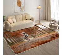 KaiHeBeding Tapis Salon Lavable 160x230cm, Dalmatien Tapi AntidéRapant, pour Salon, Salle à Manger, Cuisine, Bureau, Tapis de Chambre Animal Descente de Lit RéSistant