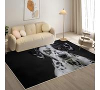 KaiHeBeding Tapis Salon Lavable 80x150cm, Dalmatien Tapi AntidéRapant, pour Salon, Salle à Manger, Cuisine, Bureau, Tapis de Chambre Animaux de Compagnie Descente de Lit RéSistant