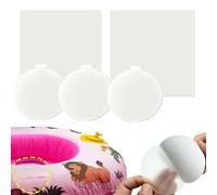KAIHENG Lot de 5 rustines de réparation de Piscine Transparentes - Étanches - en TPU - pour bouée, château Gonflable, Matelas Gonflable