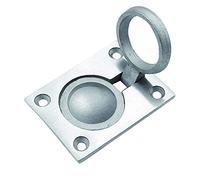 KAIISSA Anneau Affleurant Poignée de Tirage Hatch En acier Inoxydable Lifter Flush Hatch Pull Poignée Cachée Poignée Encastrée pour Bateaux Marine Yacht Floor Lifter Cabinet Bouton 48x38mm (avec Vis)