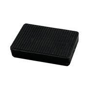 KAIISSA Lot de 50 Entretoises en Verre pour Vitrage de Fenêtre, Cale en Verre pour sol Plat, Entretoises et Emballages de Nivellement de Sol, épaisseur de 6 mm, Noir (30x20mm)