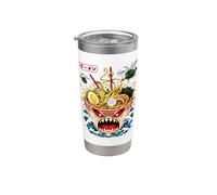 Kaiju Ramen Great Wave Anime japonais Amant de nouilles Gobelet isotherme en acier inoxydable double paroi