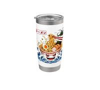Kaiju Ramen Great Wave Anime japonais Amant de nouilles Gobelet isotherme en acier inoxydable double paroi