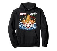Kaiju Ramen Great Wave Anime Japonais Amant de Nouilles Sweat à Capuche