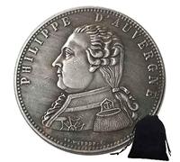 KaiKBax Pièces de monnaie française Louis Philippe I 1815 en nickel sculpté - Pièces de monnaie d'Europe - Pochette cadeau commémorative - Pièce du monde parfaite