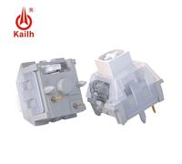 Kailh Box-Interrupteurs tactiles Clicky pour clavier mécanique,théâtre blanc,interrupteur de jeu,étanche et antipoussière,MX,RVB,SMD,5 broches,V2 - Type [White OWL V2]-80 PCS