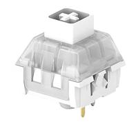 Kailh Box Switch Blanc pour clavier mécanique de jeu 3 broches Montage sur plaque RGB/SMD Interrupteur à levier étanche MX (108 pièces, blanc)