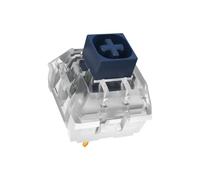 KAILH Lot de 30 commutateurs pour clavier de jeu mécanique à faire soi-même, 3 broches, 60 gf Clicky, compatibles avec RGB/SMD 5 broches remplaçables à chaud (bleu marine)