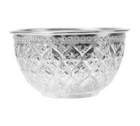KAILIKETIY 1 Pc Bol Sculpté Bol Décoratif Grand Bol à Mélanger Panier De Fruits Tasses Décor D'or Bol De Fruits Gobelet Fondant Plat Bol D'or Bol Facial Alliage D'aluminium D'étain Silver