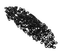 KAILIKETIY 100 Pièces Clip de Fixation de Câbles Noir en Plastique à Design Barre Droite pour Gestion Stable des Fils, pour Projets de Câblage et Usage en Extérieur