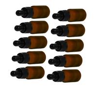 KAILIKETIY 10pièces Bouteille Huile Essentielle Verre Dépoli Compte-gouttes Pour Liquide Bouteille De Voyage