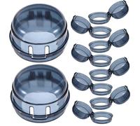 KAILIKETIY 10pièces Caches De Pour Boutons De Cuisinière Sécurité Garçon Fille Couvercles Anti-accidents Pour Cuisinières à Résistants Chaleur Faciles à Utiliser
