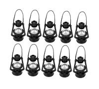 KAILIKETIY 10pièces Mini Lanternes Rétro De Lampes à Kérosène pour Décoration De Maison De Poupée Accessoires De Scène Vintage pour Paysage Et Photographie