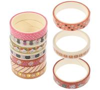 KAILIKETIY 10rouleaux Rubans Adhésifs Washi Motifs Chiens et Chats pour Scrapbooking Décoration de Journaux et Accessoires DIY