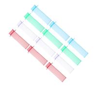 KAILIKETIY 12 Pièces Pochettes Organza pour Éventails à Poignée de Rangement avec Cordon de Serrage pour Éventails Pliants Rouge Bleu Vert Blanc