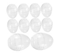 KAILIKETIY 12 PièCes ŒUfs De PâQues Transparente À Fond Plat pour Cadeaux De FêTe Bonbons Et DéCoration PâQues Portable Et Polyvalent