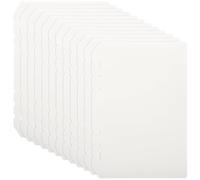 KAILIKETIY 12pcs Séparateurs de Page Pp 6 Trous pour Cahier à Anneaux, Intercalaires Transparents Mats Design Perforé pour Bureau et Organisation Rapide