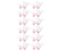 KAILIKETIY 12pièces Boîtes de Rangement Bonbons Plastique Forme Poussette Coffret Simulation pour Garçon Fille Lot de Design Transparent Empilable Cadeau Anniversaire Garçon Fille