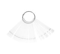 KAILIKETIY 1ensemble Support Échantillon Vernis à Forme De Fan Cartes De Couleur Transparentes Pour Pratique Et Présentation De Nail Art Pour Professionnels Et Amateurs