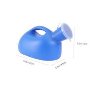 KAILIKETIY 1Pièce Urinoir de Voyage pour Hommes avec Couvercle Bouteille Fuite Ergonomique Pe Portables pour Camping et Urgences Bleu