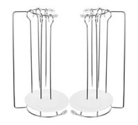 KAILIKETIY 2 ensembles Support Suspendu Brochettes Barbecue Acier Inoxydable Rack et Pratique pour Kebabs Rangement Compact et Facile à Démonter Accessoire pour Amateurs de Grillades