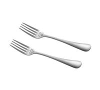 KAILIKETIY 2 Pièces Fourchette à Lettrage Créatif, Fourchette à Thé Réutilisable, Acier Inoxydable, Argenté, pour Amuse-bouches et Snacks, Dîner Raffiné et Repas Quotidiens, Présent