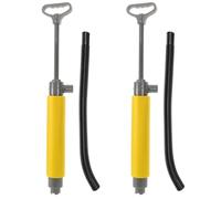 KAILIKETIY 2 Pièces Pompe de Cale Manuelle pour Kayak et Canoë, Jaune, | Alimentation, Poignée Ergonomique, Système Portatif à Aspiration Élevée, Valve Étanche, Usage Nautique