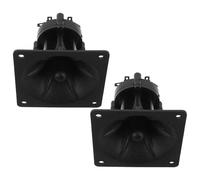 KAILIKETIY 2 Pièces Tweeter 3 Pouces, Enceinte Portable, 85x85mm, Carré, Plastique et Alliage, Noir, pour Enceintes DIY et Applications Sonores Mobiles, pour Chants D’Oiseaux et Audio
