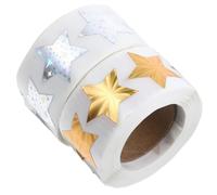KAILIKETIY 2 Rouleaux de Gommettes Étoiles Autocollantes Décoratives en Papier Couché, Auto-adhésives pour Récompenses Garçon et Filles, Usage Longue Durée, Design Simple et Élégant
