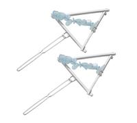 KAILIKETIY 2pièces Barrettes à Cheveux Triangulaires Avec Pierres Brisées Accessoires Décoratifs Pour Mariage Et Coiffure Quotidienne Pinces Pour Femme
