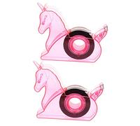 KAILIKETIY 2pièces Distributeur De Ruban Adhésif De Bureau Kawaii Support De Ruban Adhésif De Dessin Animé Outil De Coupe Intégré Design Compact Et Robuste Recharge Facile Pour Fournitures