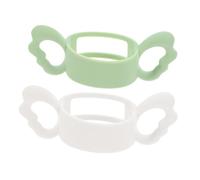 KAILIKETIY 2pièces Poignées De Silicone Antidérapantes Pour Biberons Accessoires Universels Pour Garçon Fille Prise Confortable Pour Allaitement Et Apprentissage Boisson Pour Nourrissons