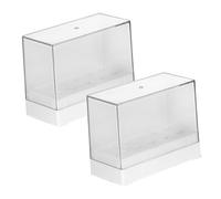KAILIKETIY 2pièces Support Pour Forets à Ongles Boîtes De Rangement Plastique Étui De Présentoir Pour Forets à Ongles