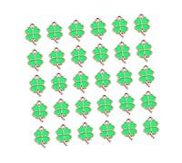 KAILIKETIY 30pièces Pendentifs Forme De Trèfle Pour Bijoux Accessoires De Fabrication Artisanale Pour Bracelets Colliers Et Plus