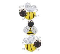 KAILIKETIY 3pièces Décoration Murale Abeilles Fer Pour Jardin Et Intérieur Sculpture Murale Créative Pour Chambre Cuisine Et Espace Extérieur Ornement Rustique Et Élégant