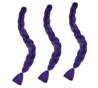 KAILIKETIY 3pièces Extensions De Cheveux Tressés Synthétiques Perruques Africaines Pour Style Festif Et Décontracté