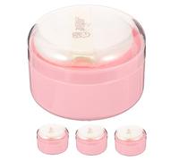 KAILIKETIY 4 Pièces Houppette Pour Corps Avec Pot De Poudre Houppette Compacte Boîte De Poudre Vide Pour Corps