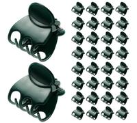 KAILIKETIY 40pcs Clips de Vigne en Plastique Vert pour Attacher Fermement Branches et Fleurs, Pince de Jardin Facile à Utiliser pour Soutien des Plantes et Jardinage